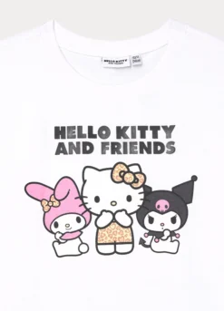 T-shirt girocollo Hello Kitty ragazza
