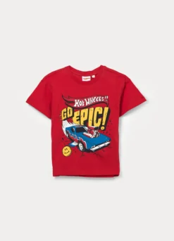 T-shirt girocollo Hot Wheels bambino