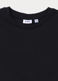 T-shirt girocollo in costina ragazza
