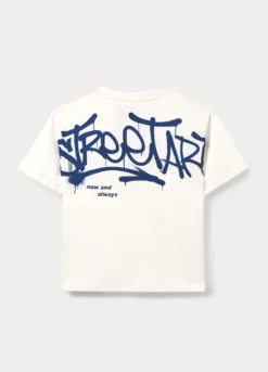 T-shirt girocollo in jersey di puro cotone ragazzo
