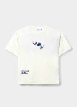 T-shirt girocollo in jersey di puro cotone ragazzo