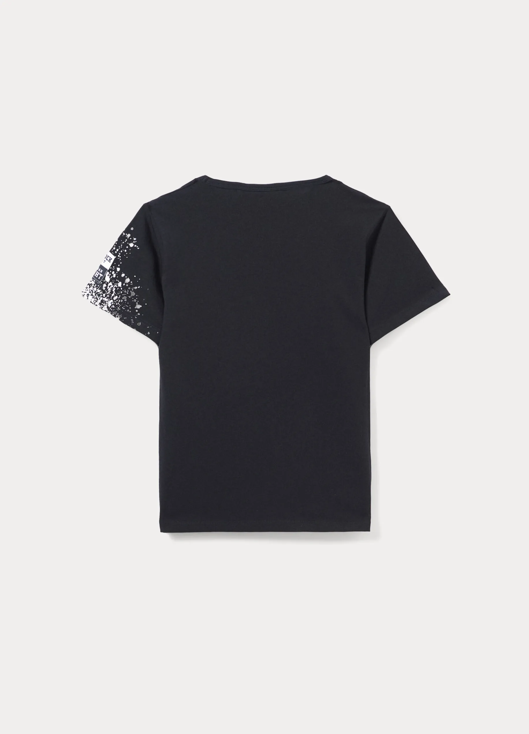T-shirt girocollo in jersey di cotone stretch ragazzo