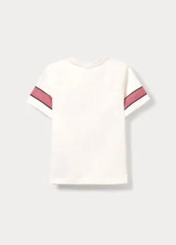 T-shirt girocollo in jersey di puro cotone bambino