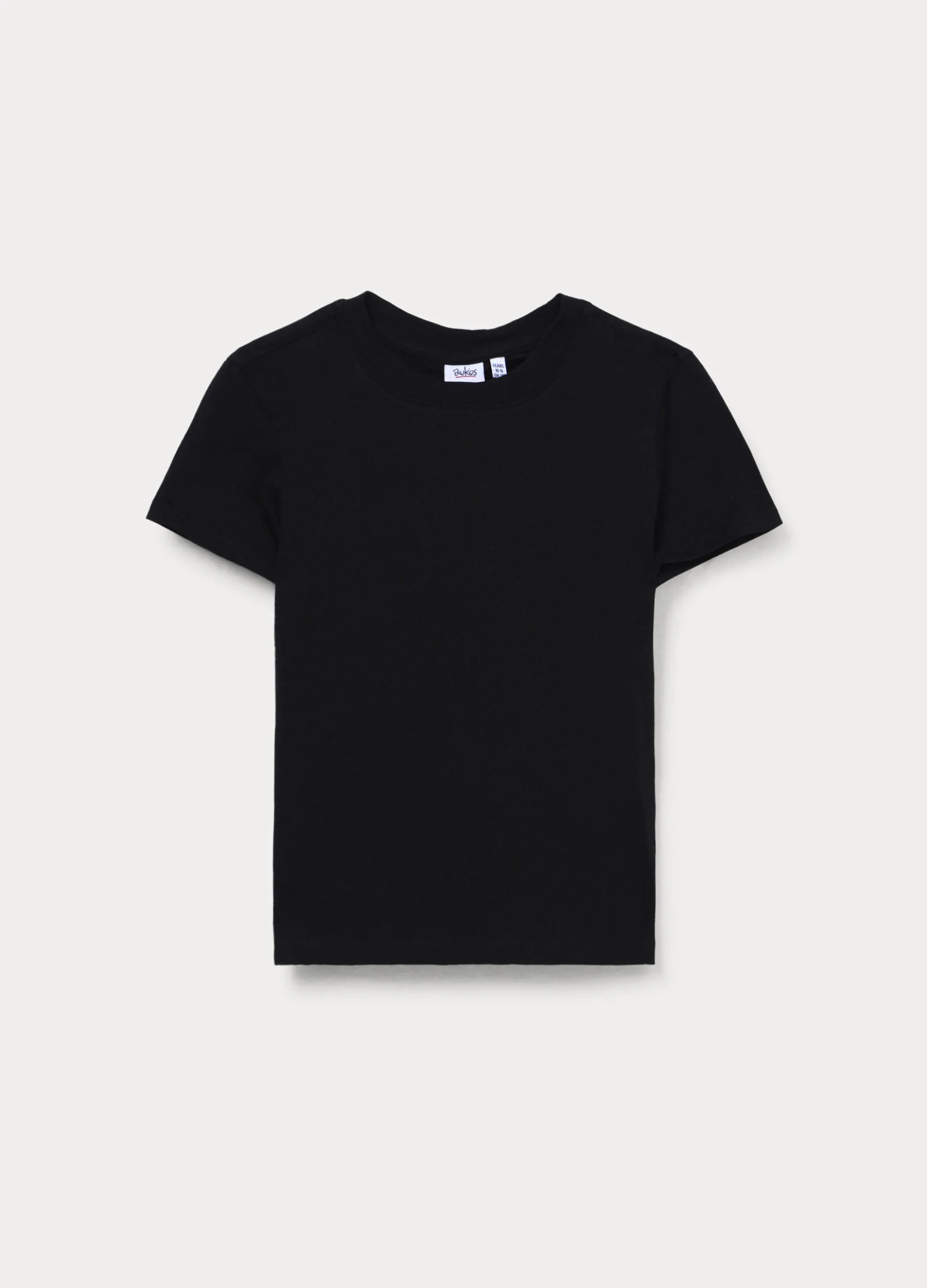 T-shirt girocollo in jersey di puro cotone ragazza