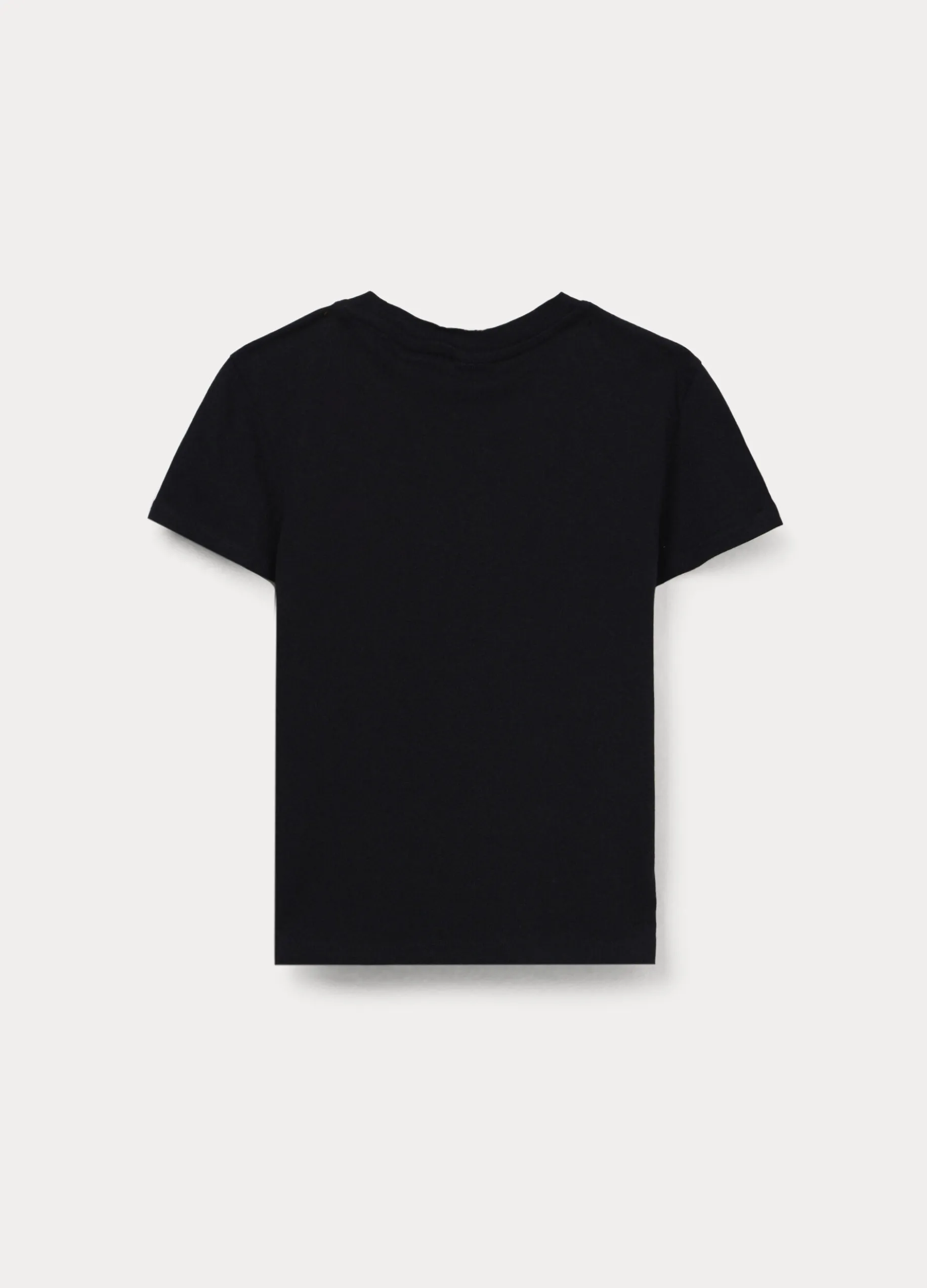 T-shirt girocollo in jersey di puro cotone ragazza