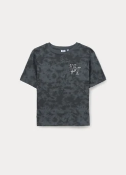 T-shirt girocollo in jersey di puro cotone ragazzo