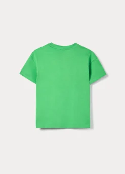 T-shirt girocollo in jersey di puro cotone bambino