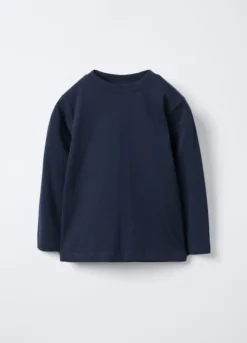 T-shirt girocollo in jersey di puro cotone bambino