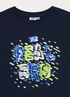 T-shirt girocollo in jersey di puro cotone ragazzo