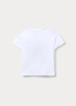 T-shirt girocollo in jersey di puro cotone bambino
