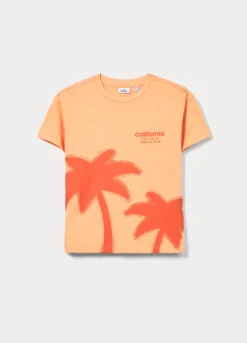 T-shirt girocollo in jersey di puro cotone bambino