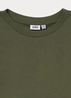 T-shirt girocollo in jersey di puro cotone ragazzo