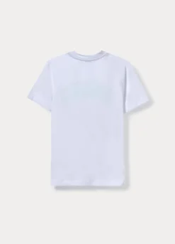 T-shirt girocollo in jersey di puro cotone ragazzo
