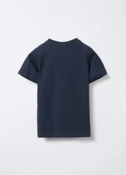 T-shirt girocollo in jersey di puro cotone bambino