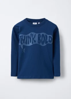 T-shirt girocollo in jersey di puro cotone bambino
