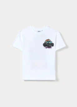 T-shirt girocollo in jersey di puro cotone bambino