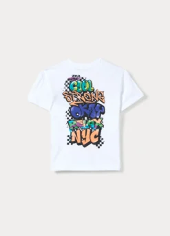 T-shirt girocollo in jersey di puro cotone bambino