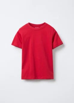 T-shirt girocollo in jersey di puro cotone bambino