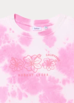 T-shirt girocollo in jersey di puro cotone ragazza