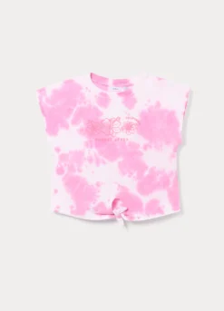 T-shirt girocollo in jersey di puro cotone ragazza
