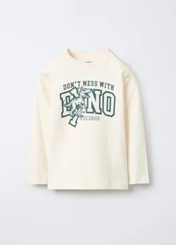 T-shirt girocollo in jersey di puro cotone bambino