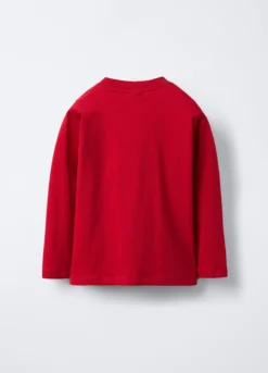 T-shirt girocollo in jersey di puro cotone bambino