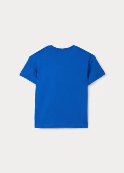 T-shirt girocollo in jersey di puro cotone bambino