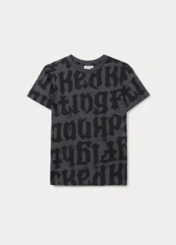 T-shirt girocollo in jersey di puro cotone ragazzo