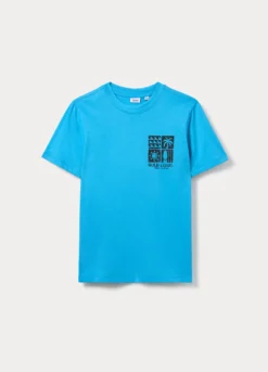 T-shirt girocollo in jersey di puro cotone ragazzo