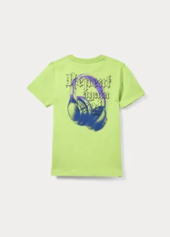 T-shirt girocollo in jersey di puro cotone ragazzo
