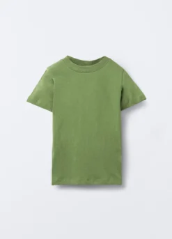 T-shirt girocollo in jersey di puro cotone bambino