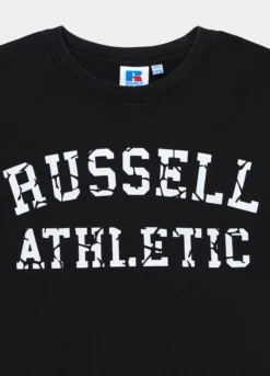 T-shirt girocollo Russel Athletic in jersey di puro cotone ragazzo