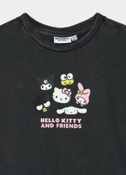 T-shirt Hello Kitty in jersey di puro cotone ragazza