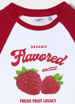 T-shirt in costina di cotone stretch ragazza