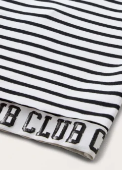 T-shirt in costina di cotone stretch ragazza
