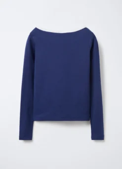 T-shirt in costina di cotone stretch ragazza