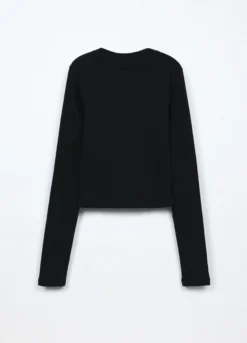T-shirt in costina di puro cotone ragazza