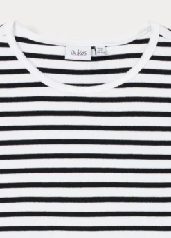 T-shirt in costina misto cotone ragazza