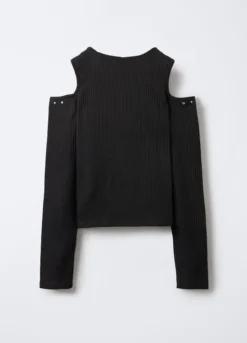 T-shirt in costina misto viscosa stretch ragazza