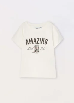 T-shirt in cotone stretch ragazza