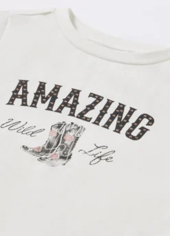 T-shirt in cotone stretch ragazza