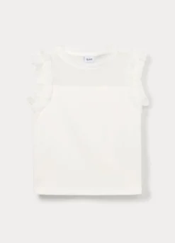 T-shirt in jersey di cotone stretch ragazza