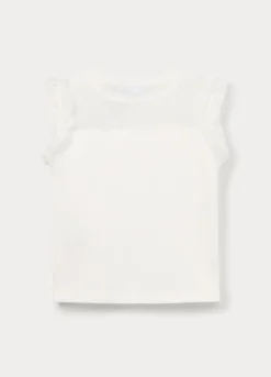 T-shirt in jersey di cotone stretch ragazza