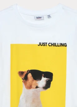 T-shirt in jersey di cotone stretch ragazza
