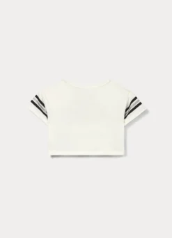 T-shirt in jersey di cotone stretch ragazza