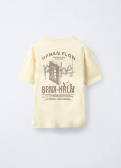 T-shirt in jersey di puro cotone Fit Over ragazzo