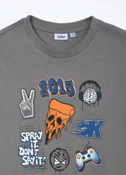T-shirt in jersey di puro cotone ragazzo