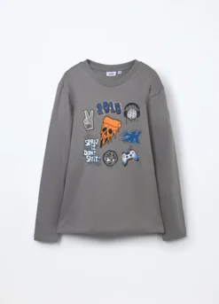 T-shirt in jersey di puro cotone ragazzo
