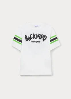 T-shirt in jersey di puro cotone ragazzo