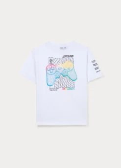 T-shirt in jersey di puro cotone ragazzo